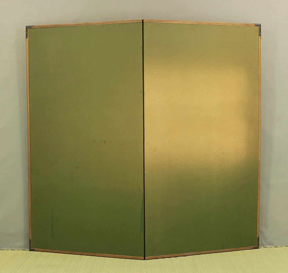 Plain White Paper Byobu Folding Screen Two Panels Room Dividers VA469 - Image 16