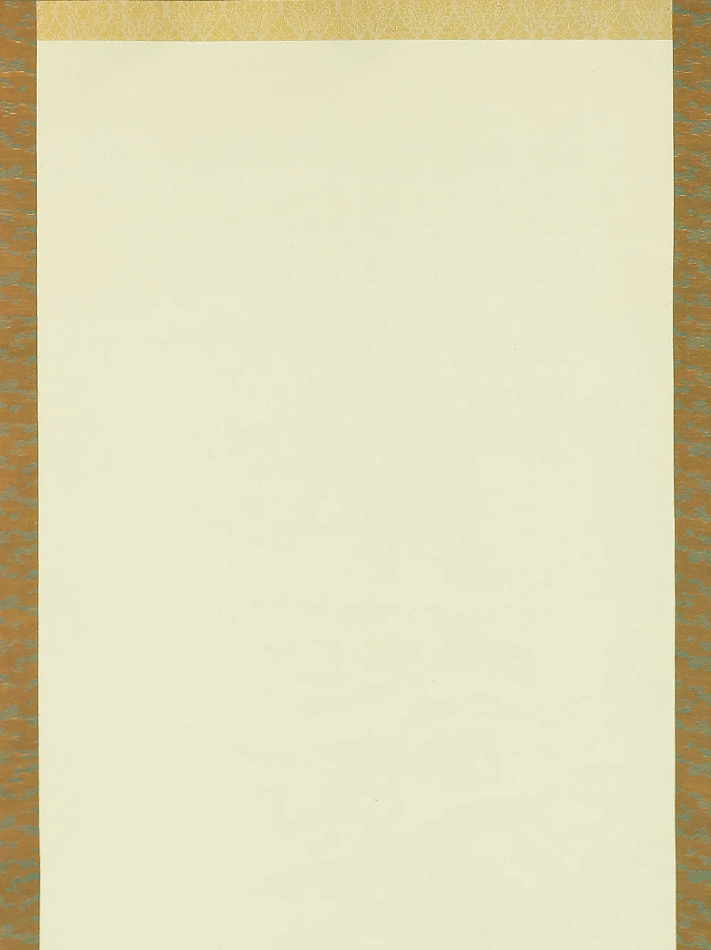 Please draw your beautiful work / Japanese Plain empty kakejiku kakemono wall hanging scroll A449 - Image 4