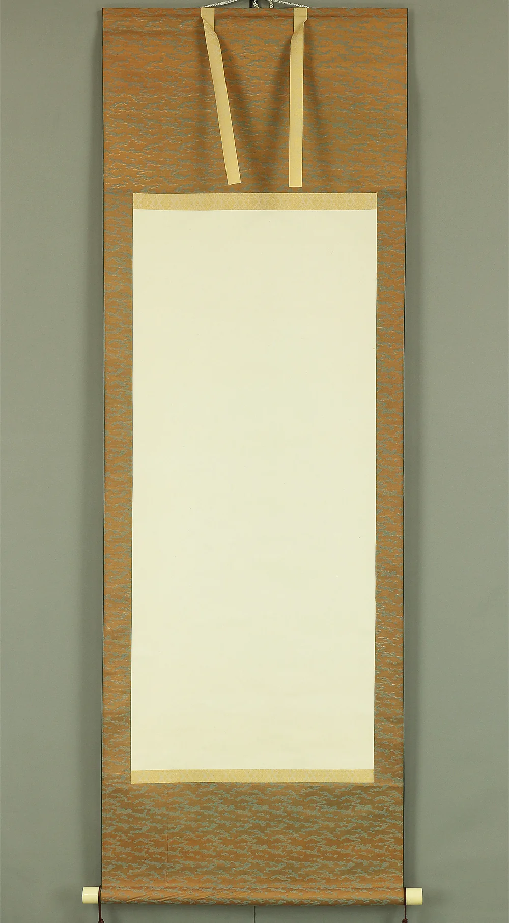 Please draw your beautiful work / Japanese Plain empty kakejiku kakemono wall hanging scroll A450 - Image 2