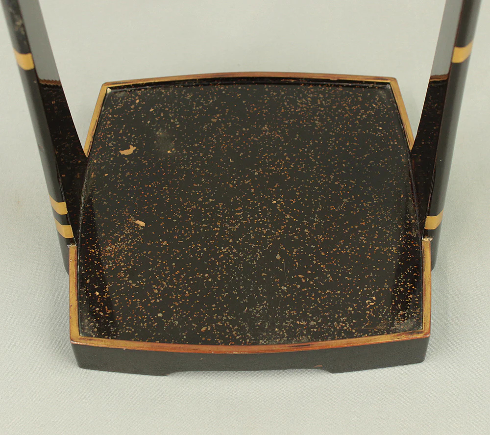 Portable Four-Tiered Box Jubako Makie Gold Lacquered 'Pine and Clouds' with Box VA668 - Image 47