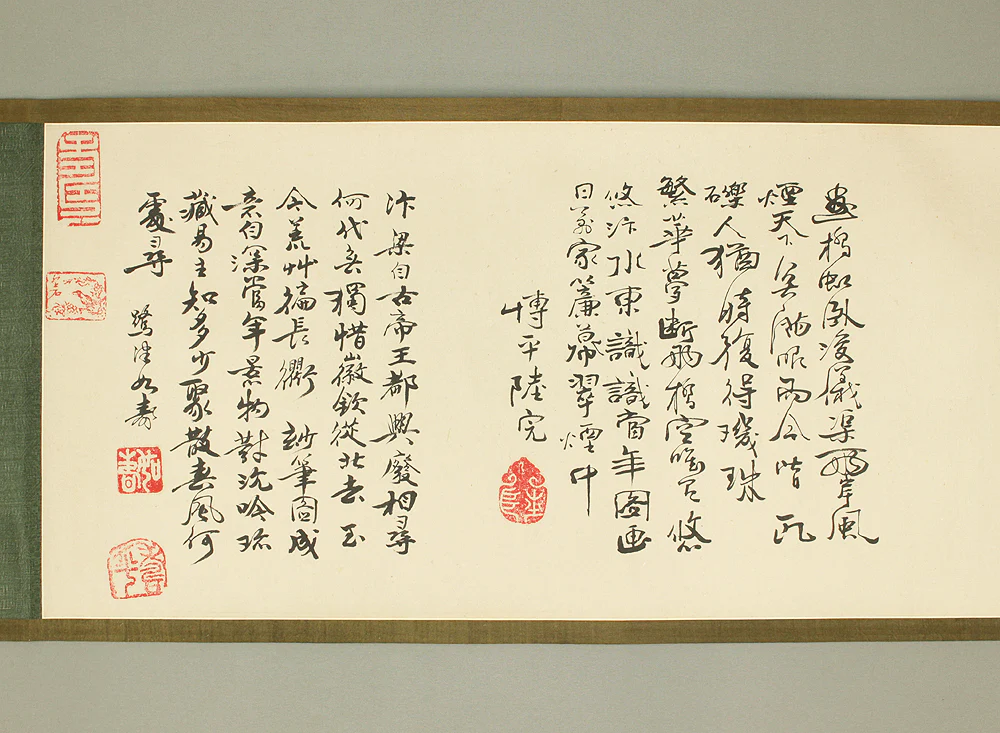 Qingming Shanghe 清明上河図 Chinese Scroll Rolled Book / Chinese Genre Paintings Northern Song Dynasty with Box VA734 - Image 34