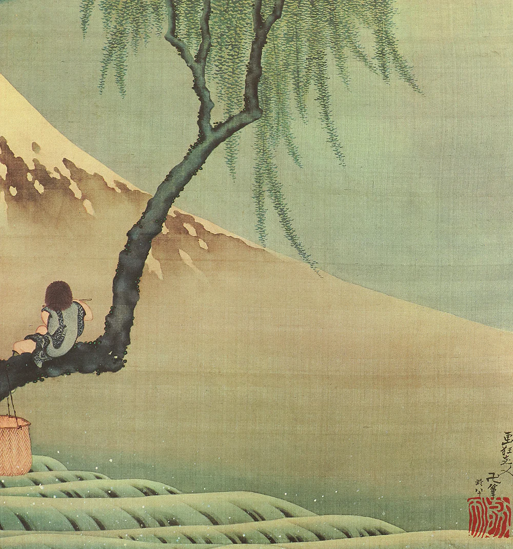 Reproduction Print 葛飾北斎 Katsushika Hokusai (1760-1849) Japanese art kakejiku kakemono wall hanging scroll / Fugakuzu 富嶽図 Mt.Fuji with Box RC564 - Image 11