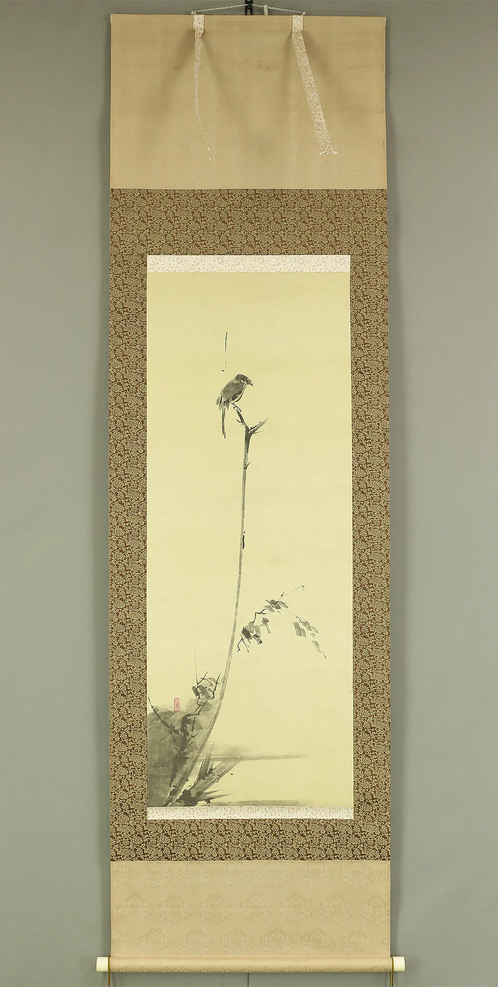 Reproduction Print 宮本武蔵 Miyamoto Musashi Japanese art kakejiku kakemono wall hanging scroll / Shrike on Bare Tree RC247 - Image 2