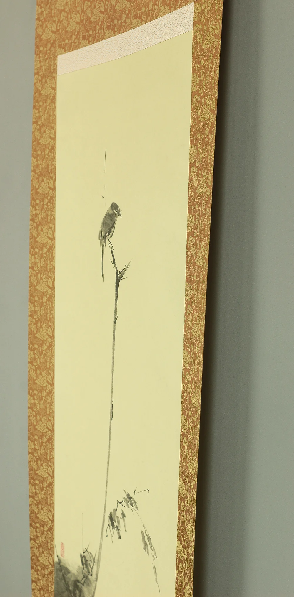 Reproduction Print 宮本武蔵 MIYAMOTO MUSASHI Japanese art kakejiku kakemono wall hanging scroll / Shrike on bare tree W994 - Image 9