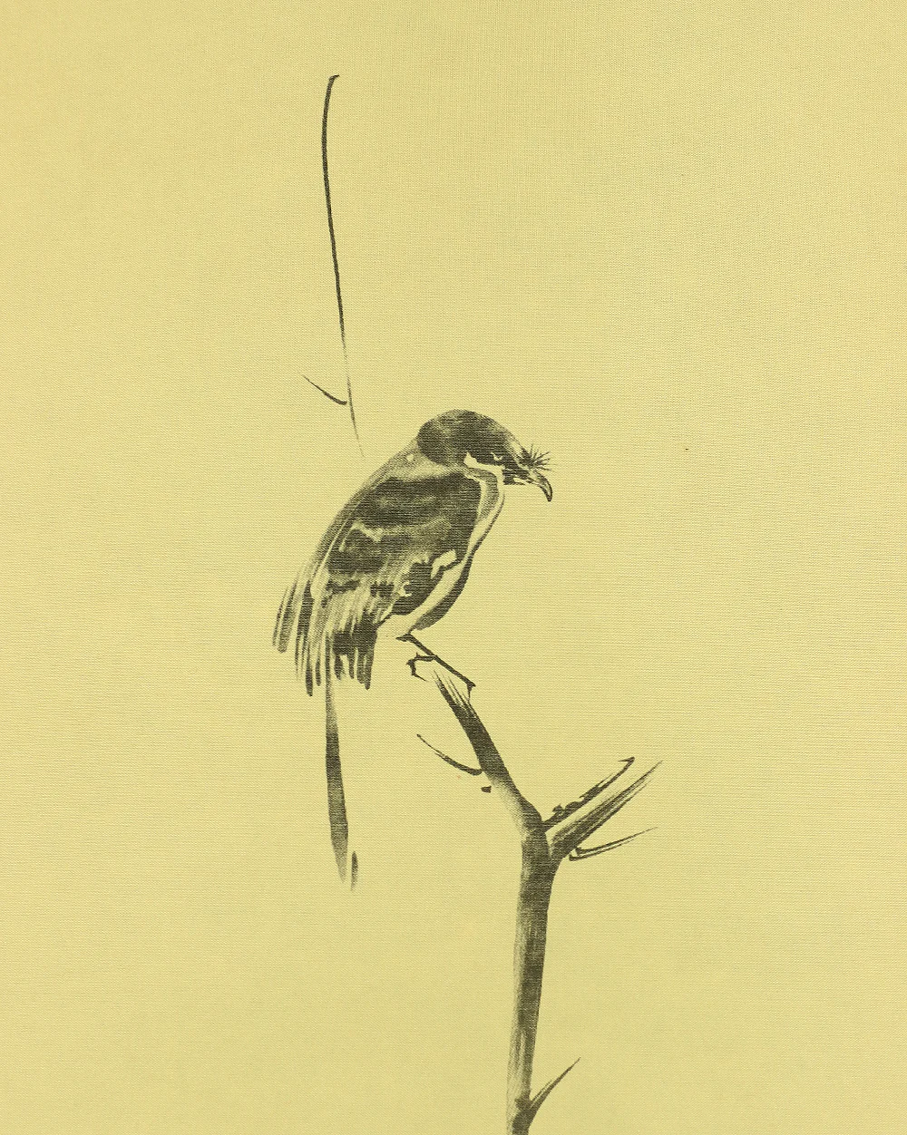 Reproduction Print 宮本武蔵 Miyamoto Musashi Japanese art kakejiku kakemono wall hanging scroll / Shrike on Bare Tree with Box A448 - Image 6