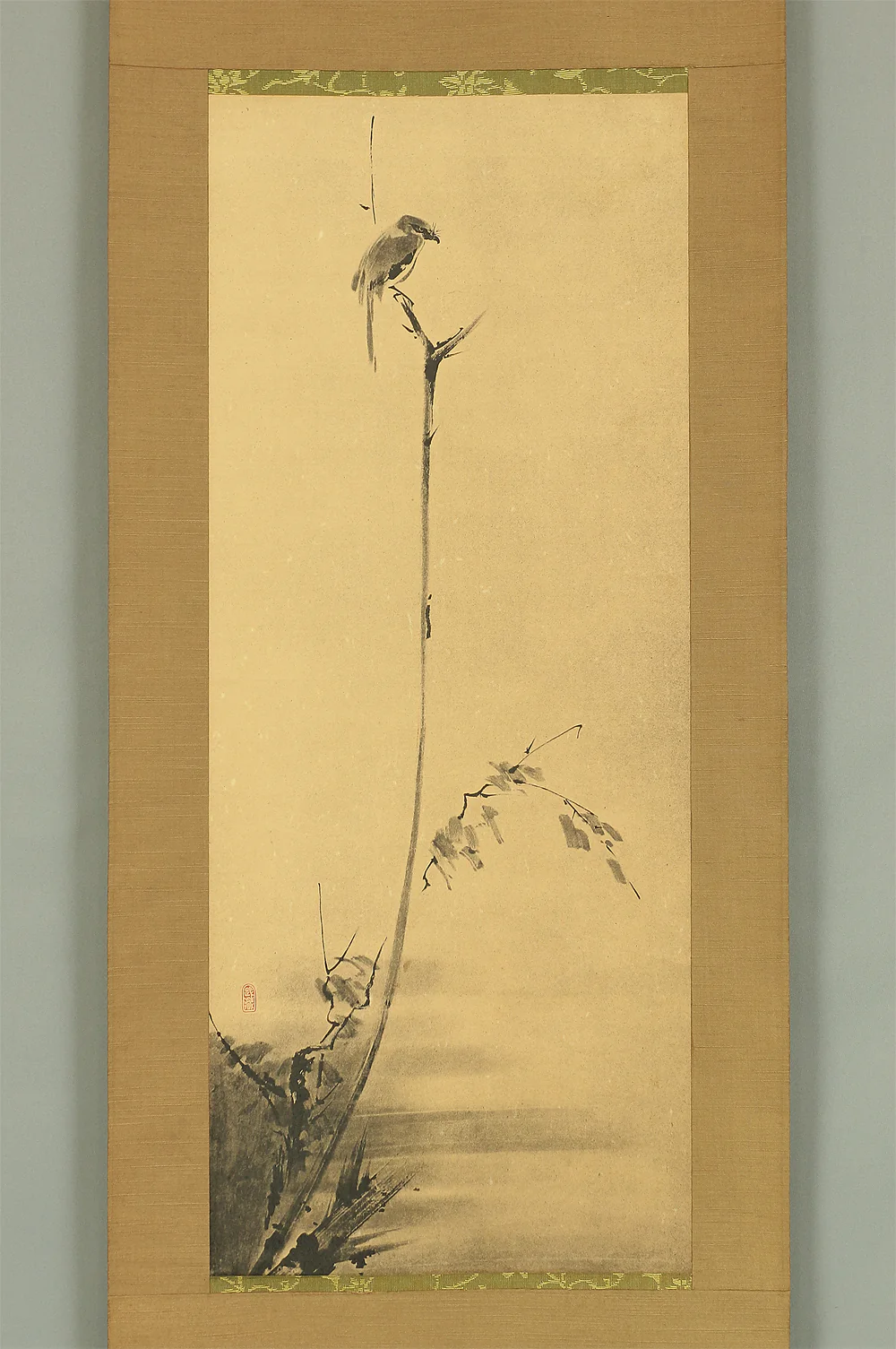 Reproduction Print 宮本武蔵 Miyamoto Musashi Japanese art kakejiku kakemono wall hanging scroll / Shrike on Bare Tree with Box A942 - Image 3