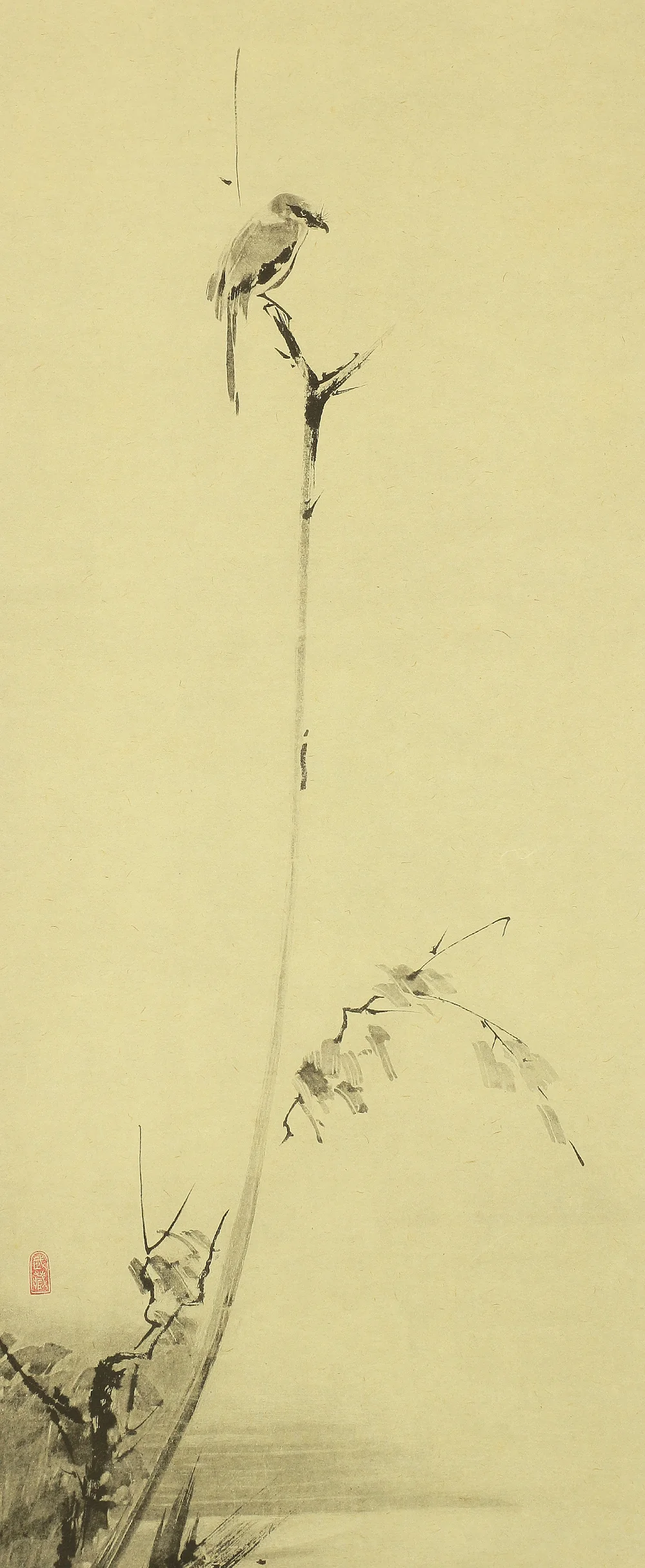 Reproduction Print 宮本武蔵 Miyamoto Musashi Japanese art kakejiku kakemono wall hanging scroll / Shrike on Bare Tree with Box RA931 - Image 5