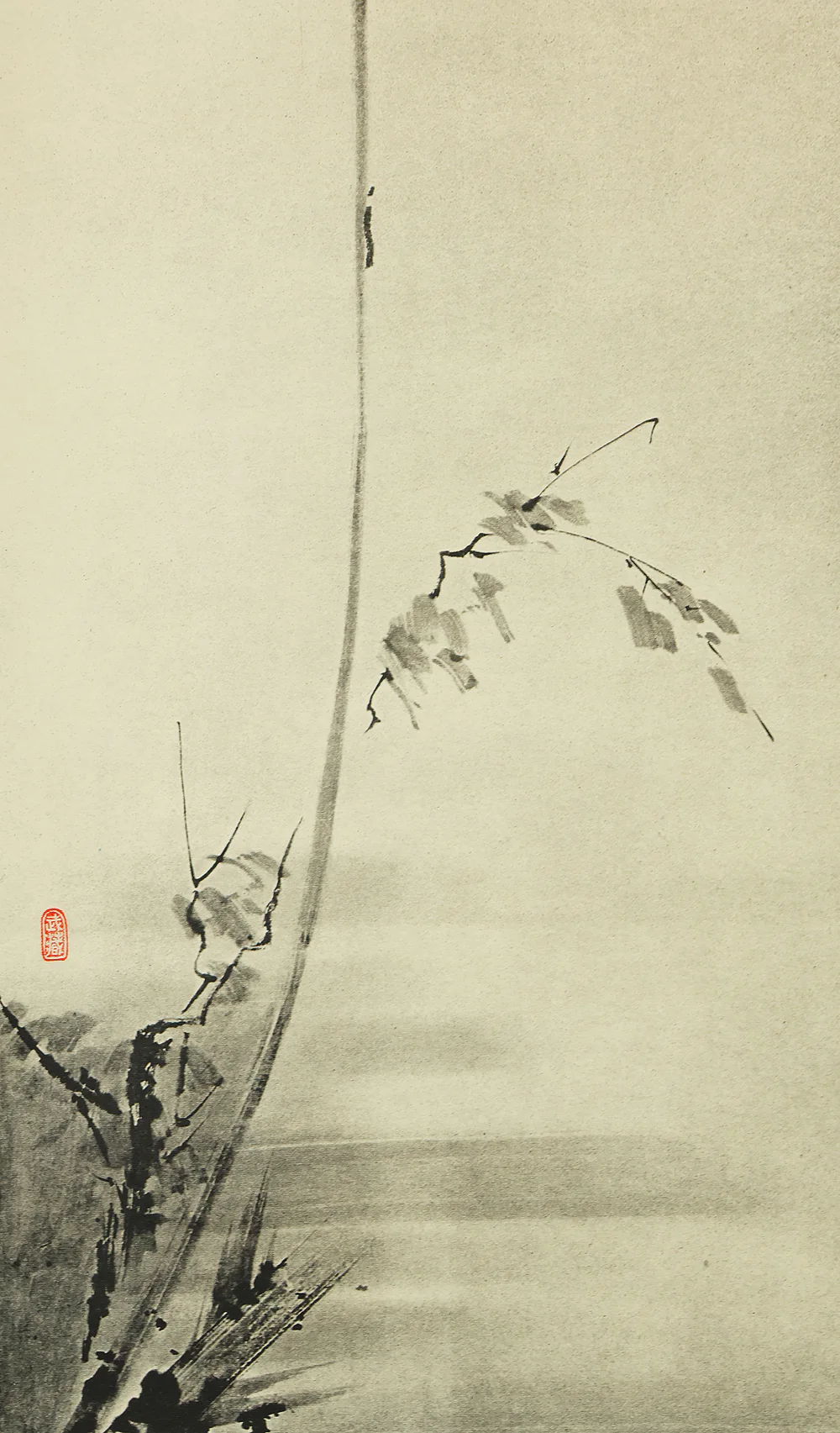 Reproduction Print 宮本武蔵 Miyamoto Musashi Japanese art kakejiku kakemono wall hanging scroll / Shrike on Bare Tree with Box RE542 - Image 8