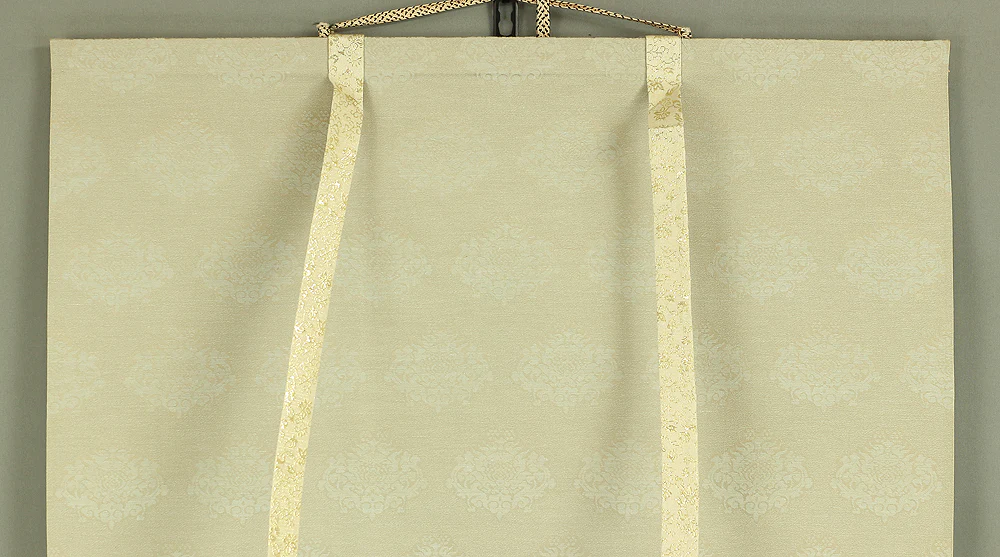 Reproduction Print 宮本武蔵 Miyamoto Musashi Japanese art kakejiku kakemono wall hanging scroll / Shrike on the bare tree with Original Box A421 - Image 3