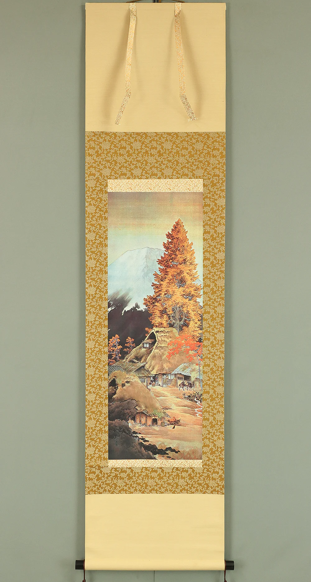 Reproduction Prints 3pcs Important cultural properties Miyamoto Musashi, Yokoyama Taikan, and Yamamoto Shunkyo Japanese art kakejiku kakemono wall hanging scroll with Box A440 - Image 14