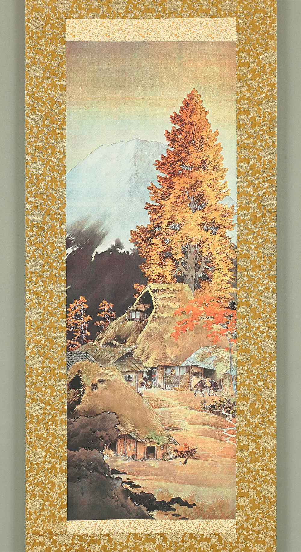 Reproduction Prints 3pcs Important cultural properties Miyamoto Musashi, Yokoyama Taikan, and Yamamoto Shunkyo Japanese art kakejiku kakemono wall hanging scroll with Box A440 - Image 15