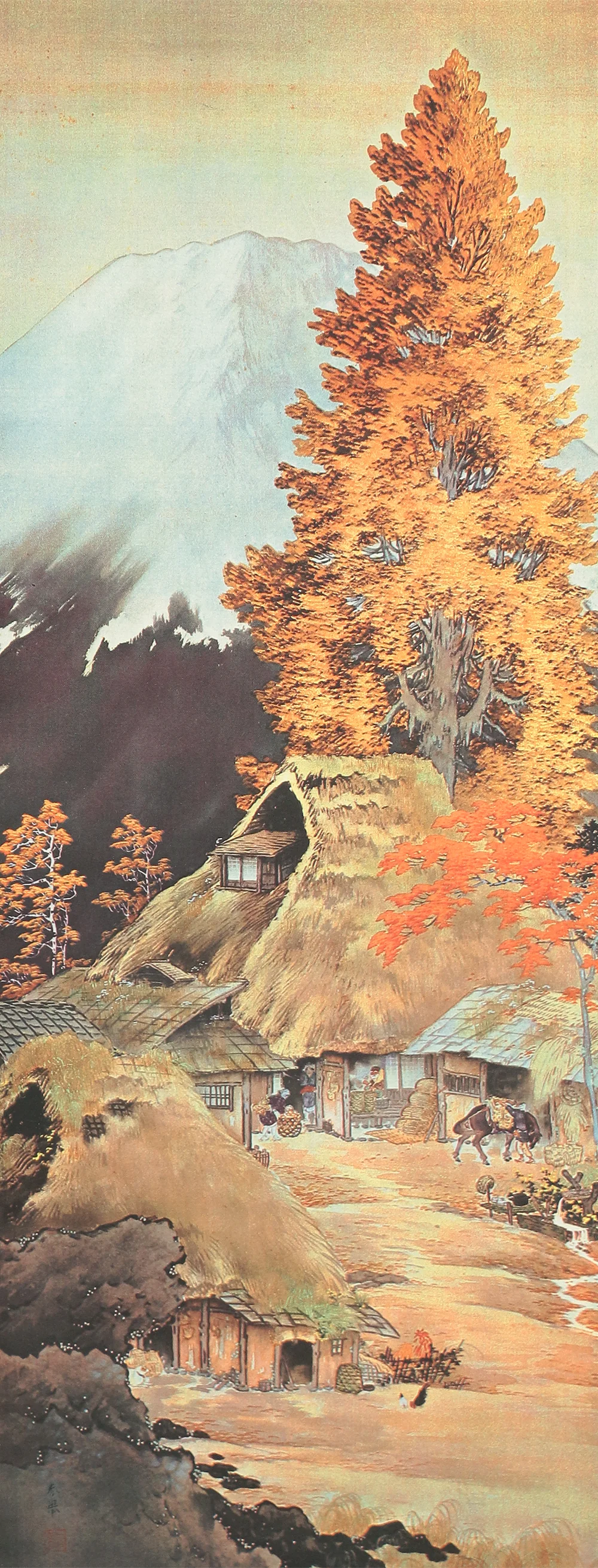 Reproduction Prints 3pcs Important cultural properties Miyamoto Musashi, Yokoyama Taikan, and Yamamoto Shunkyo Japanese art kakejiku kakemono wall hanging scroll with Box A440 - Image 17