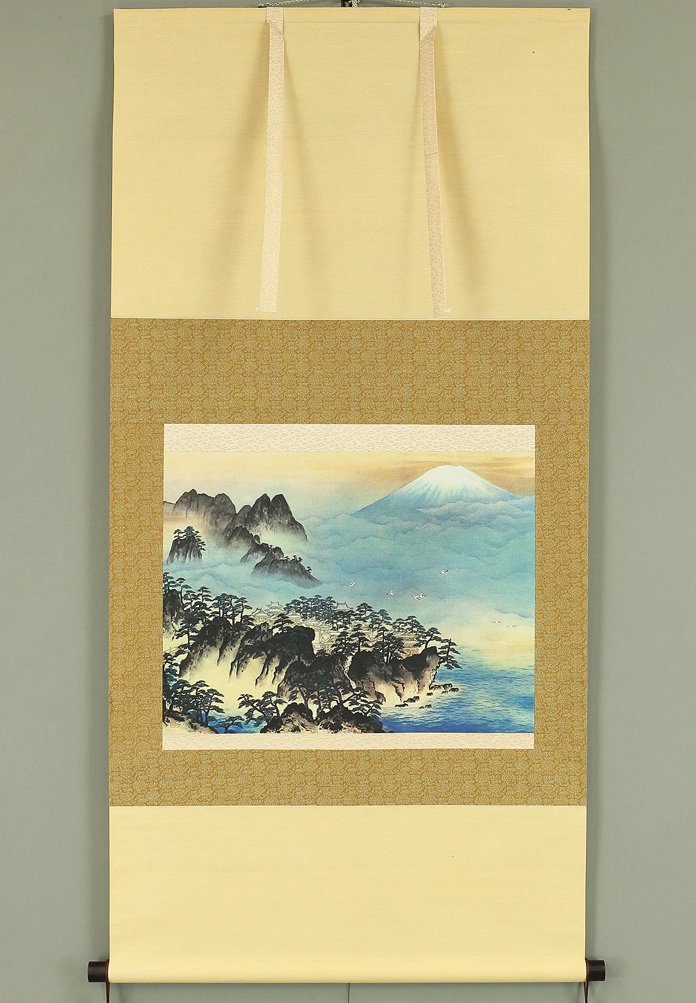 Reproduction Prints 3pcs Important cultural properties Miyamoto Musashi, Yokoyama Taikan, and Yamamoto Shunkyo Japanese art kakejiku kakemono wall hanging scroll with Box A440 - Image 2