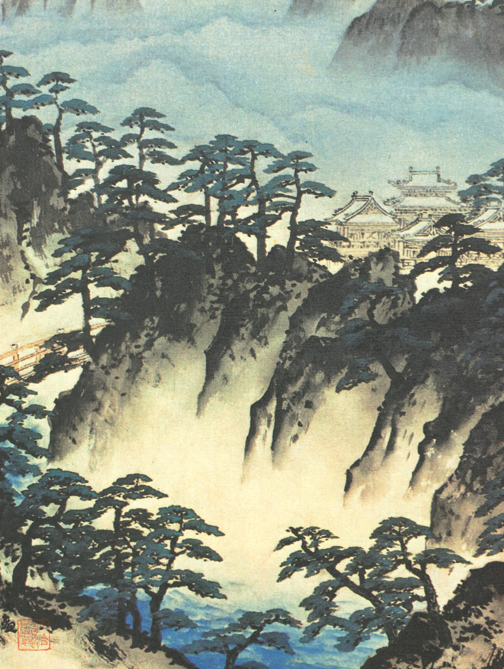 Reproduction Prints 3pcs Important cultural properties Miyamoto Musashi, Yokoyama Taikan, and Yamamoto Shunkyo Japanese art kakejiku kakemono wall hanging scroll with Box A440 - Image 7