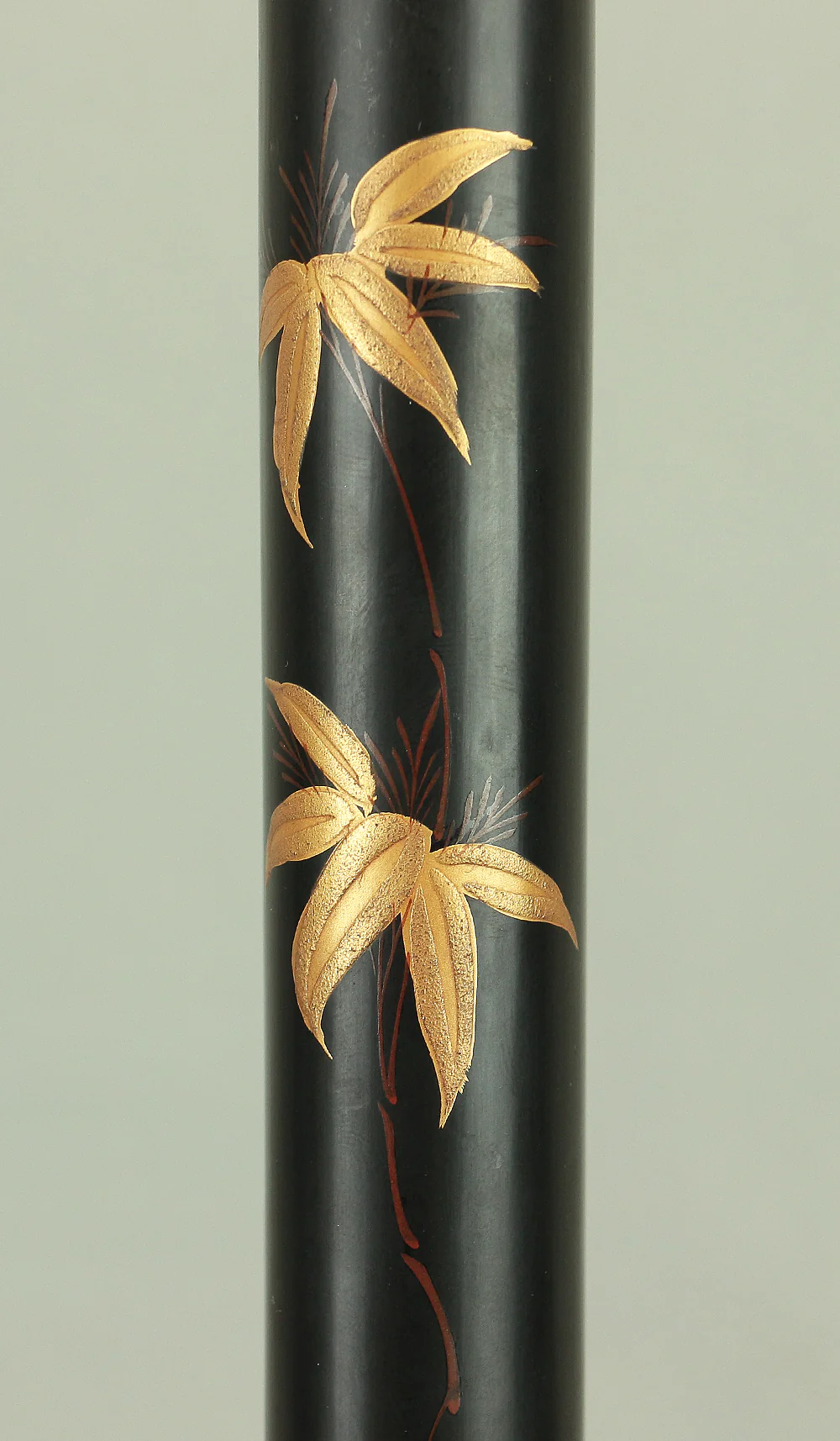 'Samurai Musha Warrior on Horseback' Gold Lacquer Makie Katanakake Wooden Rack Stand for Katana Nihonto Japanese Sword VA307 - Image 11