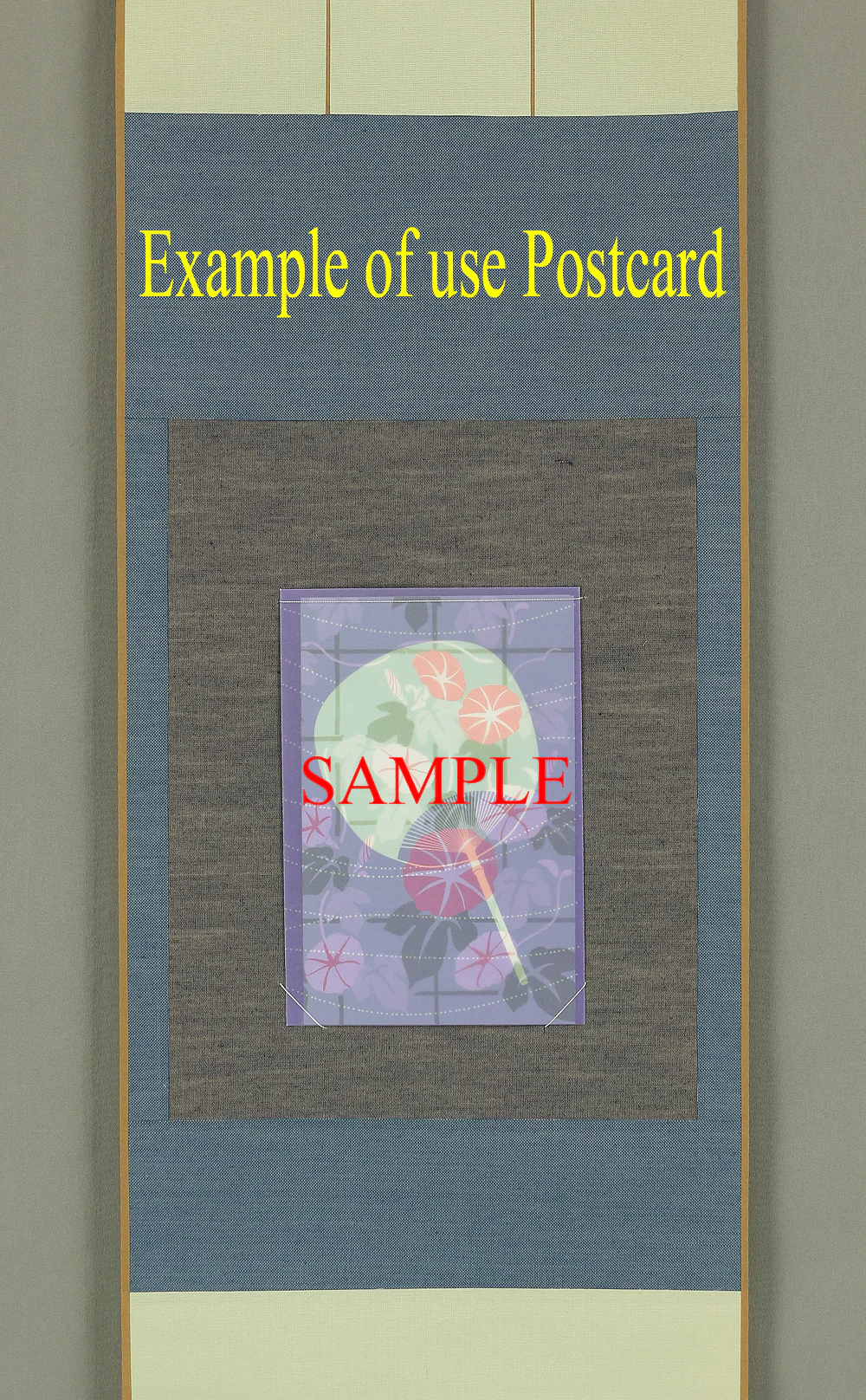 Scroll for hanging Postcard Japanese art kakejiku kakemono wall hanging scroll W788 - Image 5