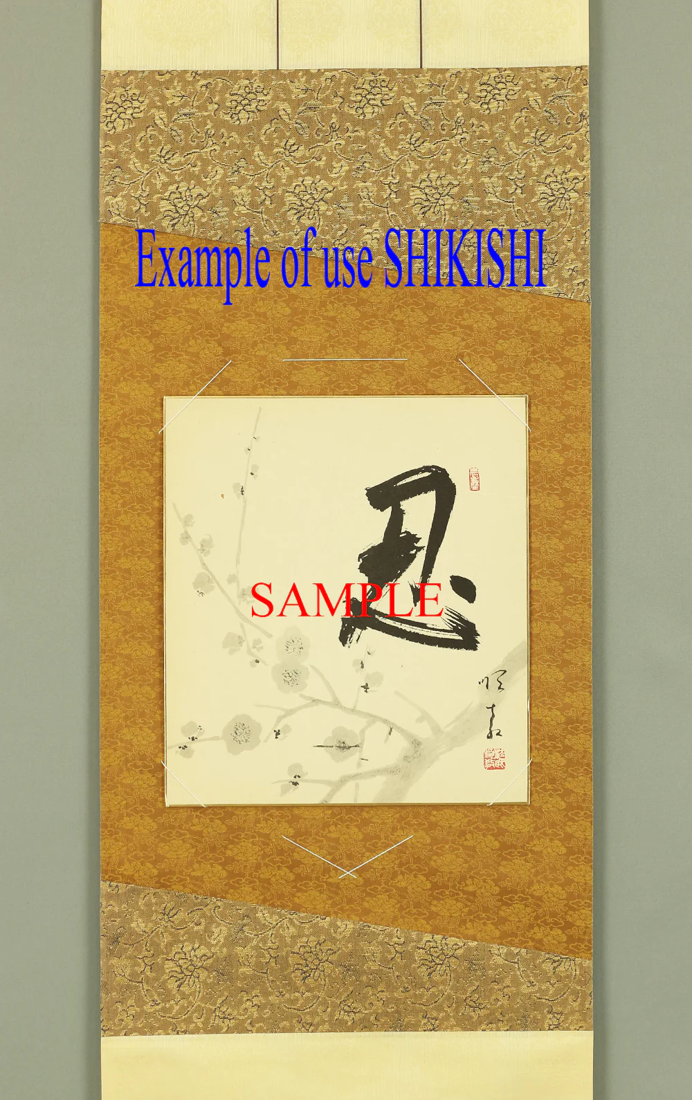 Scroll for hanging Shikishi Tanzaku Japanese art kakejiku kakemono wall hanging scroll RA614 - Image 6