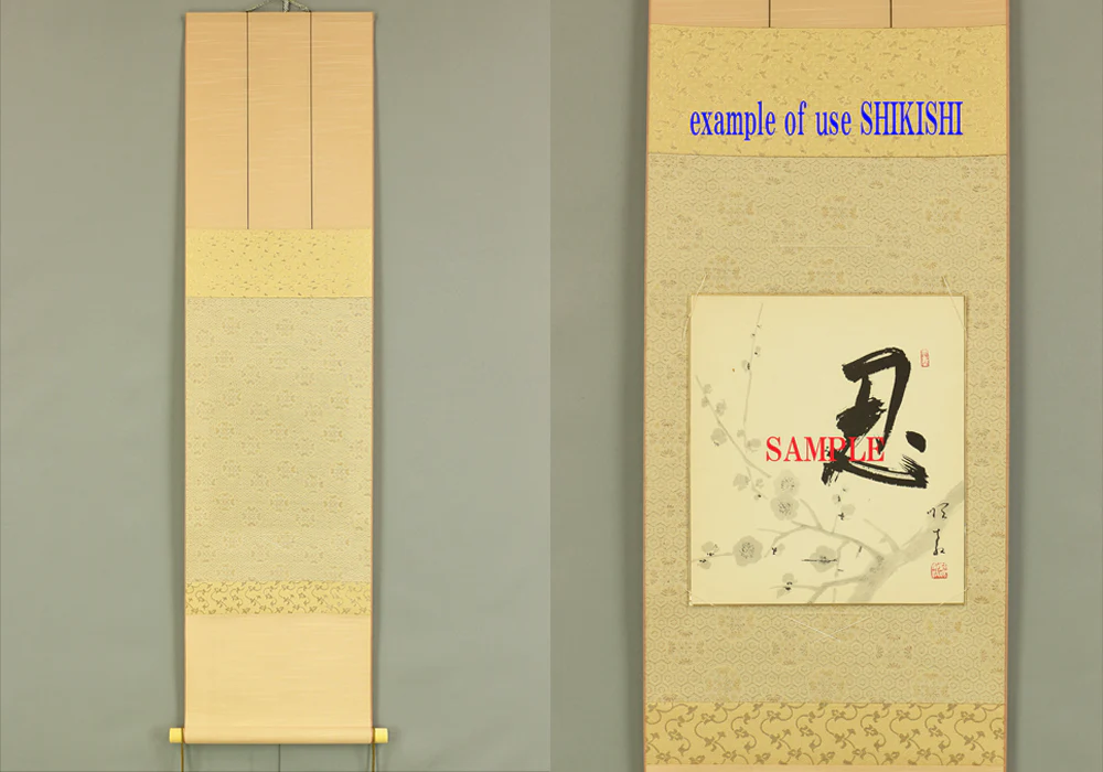 Scroll for hanging Shikishi Tanzaku Japanese art kakejiku kakemono wall hanging scroll RC249