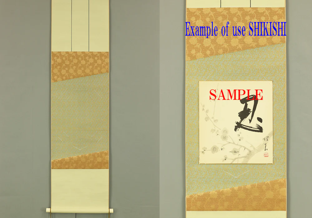 Scroll for hanging Shikishi Tanzaku Japanese art kakejiku kakemono wall hanging scroll RC469