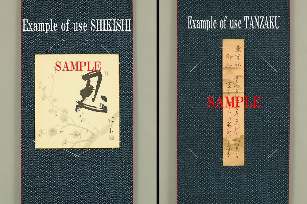 Scroll for hanging Shikishi Tanzaku Japanese art kakejiku kakemono wall hanging scroll RC470