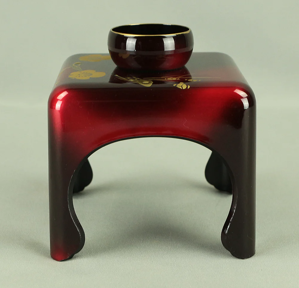 Set of bowls - Aizu Lacquer Plum Tree Toso Bowl Set - Resin/Polyester VA325 - Image 37