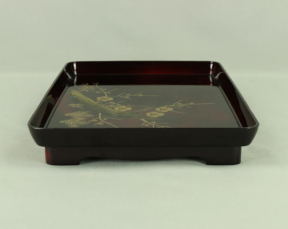 Set of bowls - Aizu Lacquer Plum Tree Toso Bowl Set - Resin/Polyester VA325 - Image 6