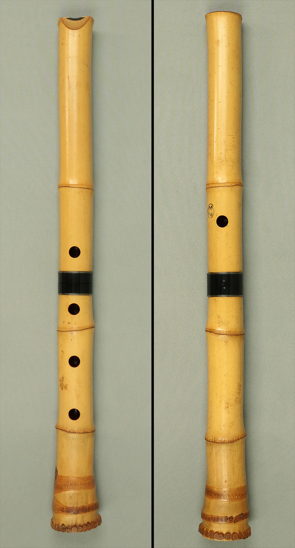 Shakuhachi Bamboo 都山流 Tozan-ryu school 竹仙 'Chikusen' Japanese Traditional Instrument Wind Flute with Cap S260 - Image 4