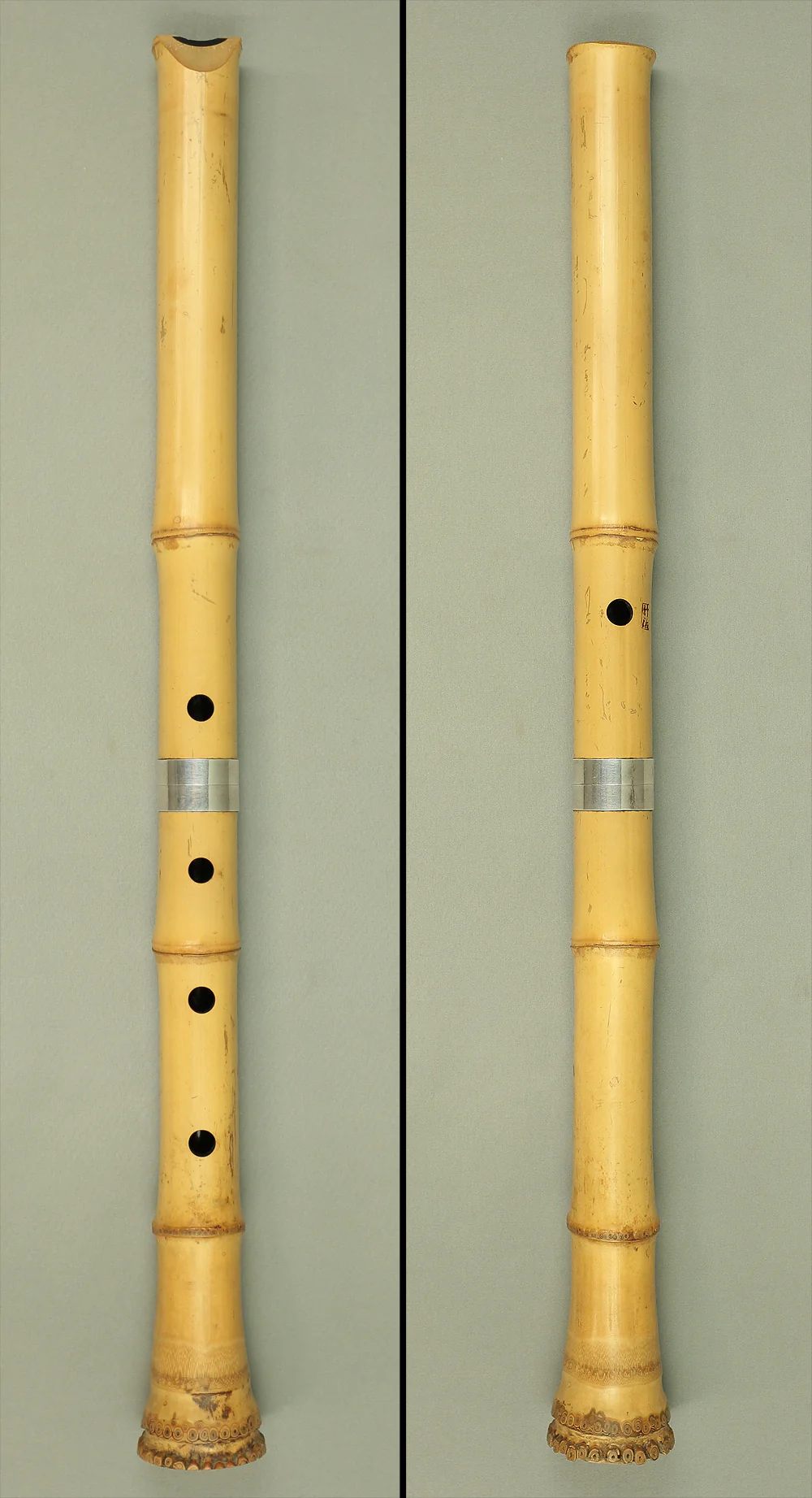 Shakuhachi Bamboo 都山流 Tozan-ryu school 竹治 Takeharu 23.8" / 60.6cm Japanese traditional musical Instrument with Cap S262 - Image 4