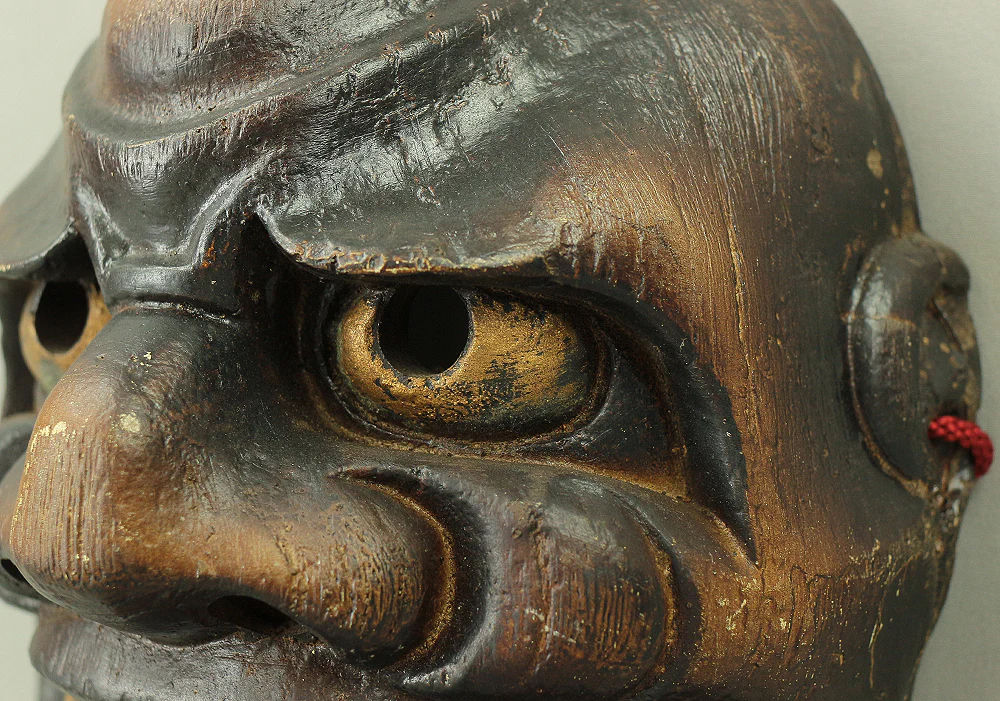 'Shishiguchi' 獅子口 Mask / Japanese Traditional Noh play Resin Carving Mask VA275 - Image 13