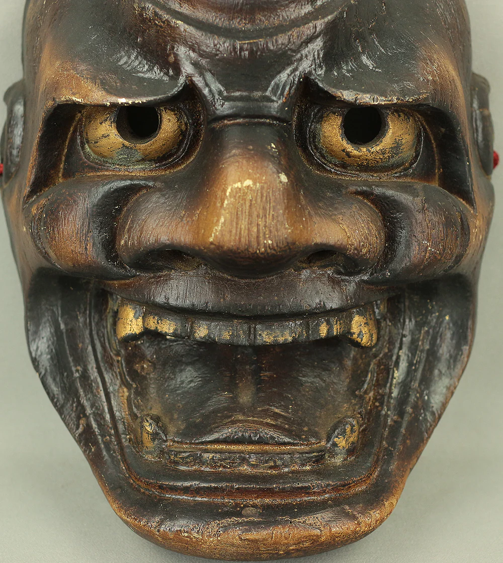 'Shishiguchi' 獅子口 Mask / Japanese Traditional Noh play Resin Carving Mask VA275 - Image 16