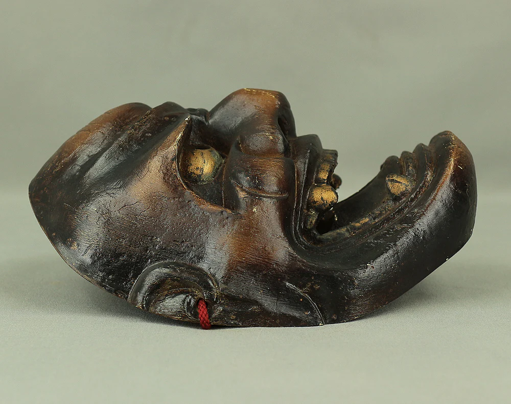 'Shishiguchi' 獅子口 Mask / Japanese Traditional Noh play Resin Carving Mask VA275 - Image 5
