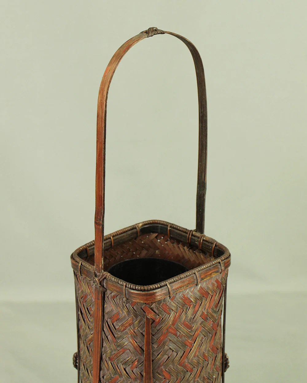 Shounsai 松雲斎 Hanakago - Japanese Bamboo Woven Flower Vase Basket VA444 - Image 10