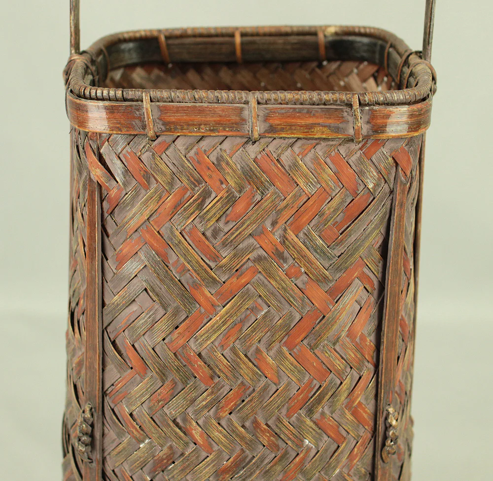 Shounsai 松雲斎 Hanakago - Japanese Bamboo Woven Flower Vase Basket VA444 - Image 16