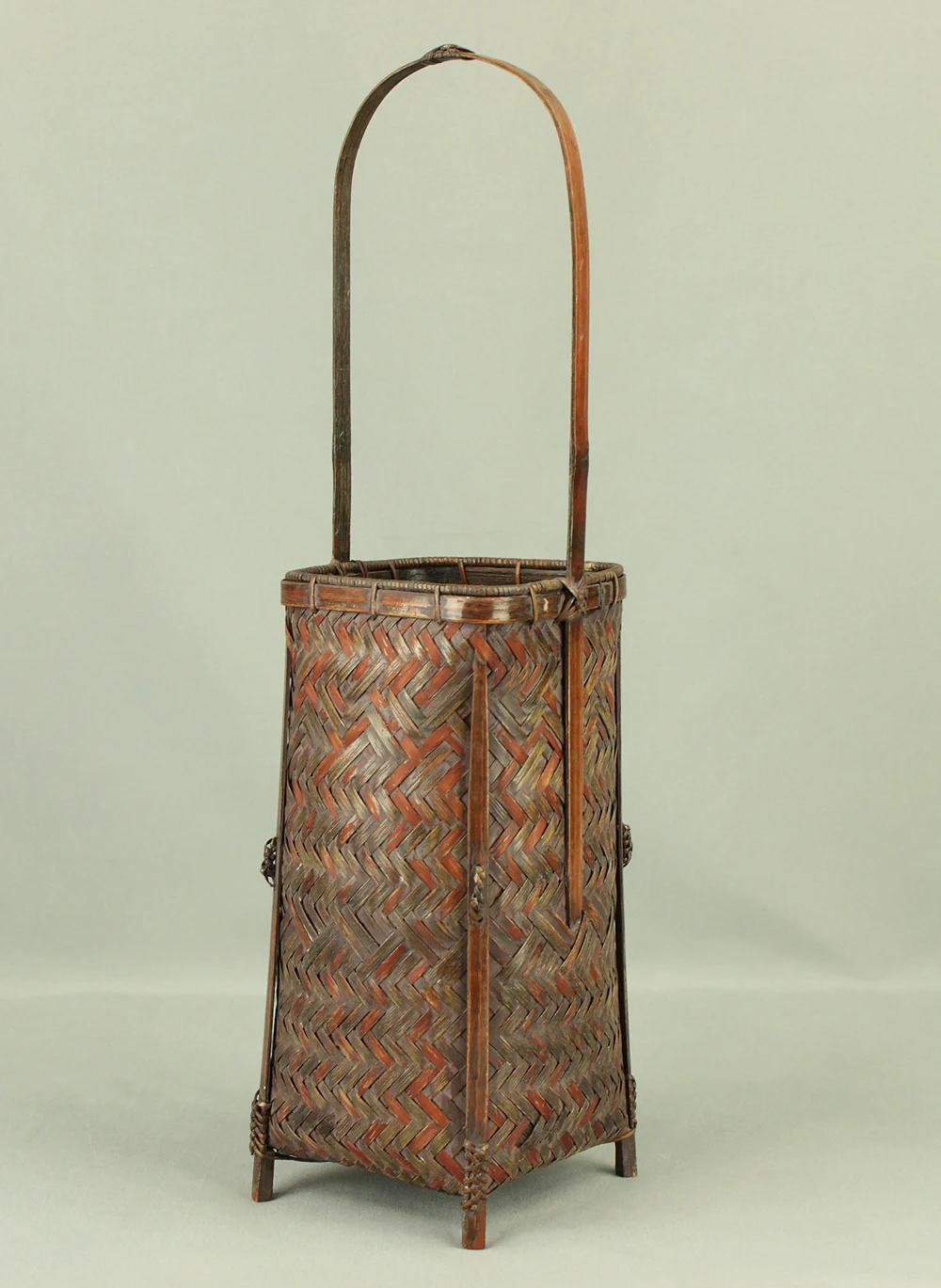Shounsai 松雲斎 Hanakago - Japanese Bamboo Woven Flower Vase Basket VA444 - Image 9