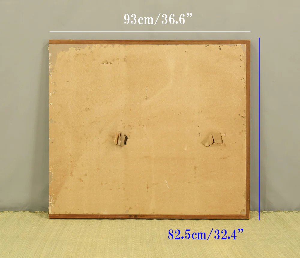 Small Silver Folding Screen with Sunago-Style Textured Surface Two Panels Furosaki Byobu Room Dividers VA918 - Image 25