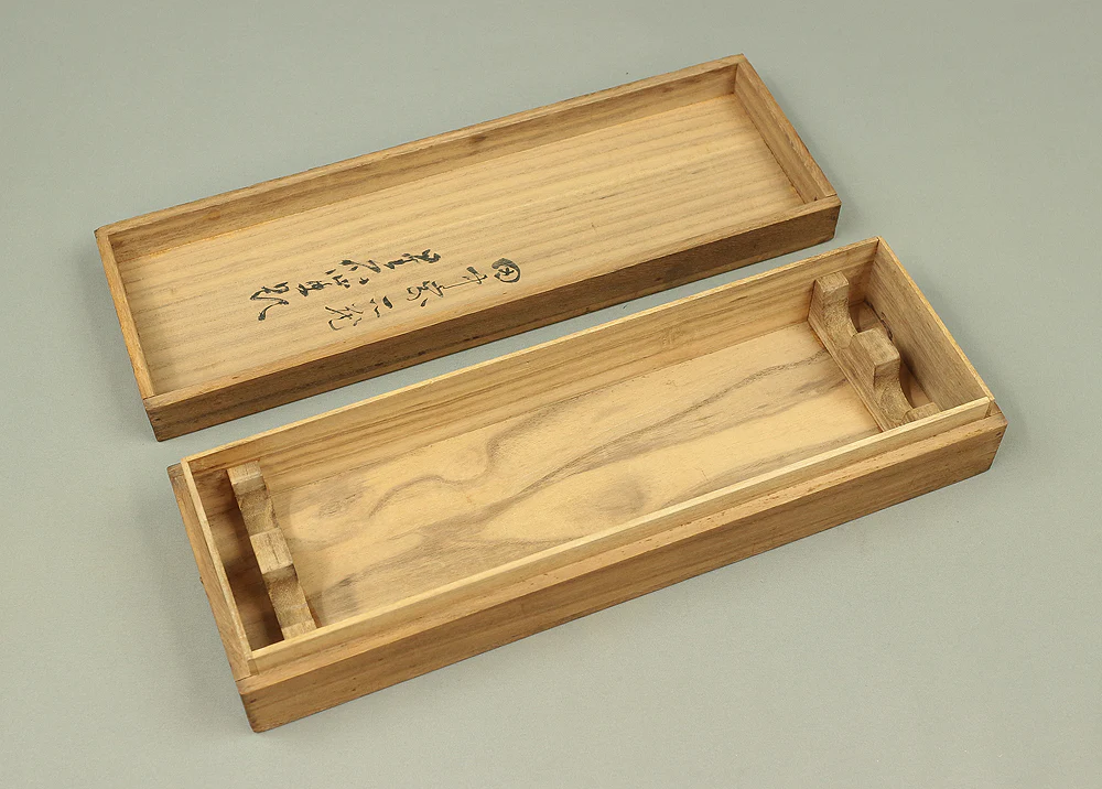 Storage Box for Paired Kakemono Kakejiku Hanging scroll Inside Length 14" / 35.8cm Width 4" / 10.4cm BO348 - Image 2