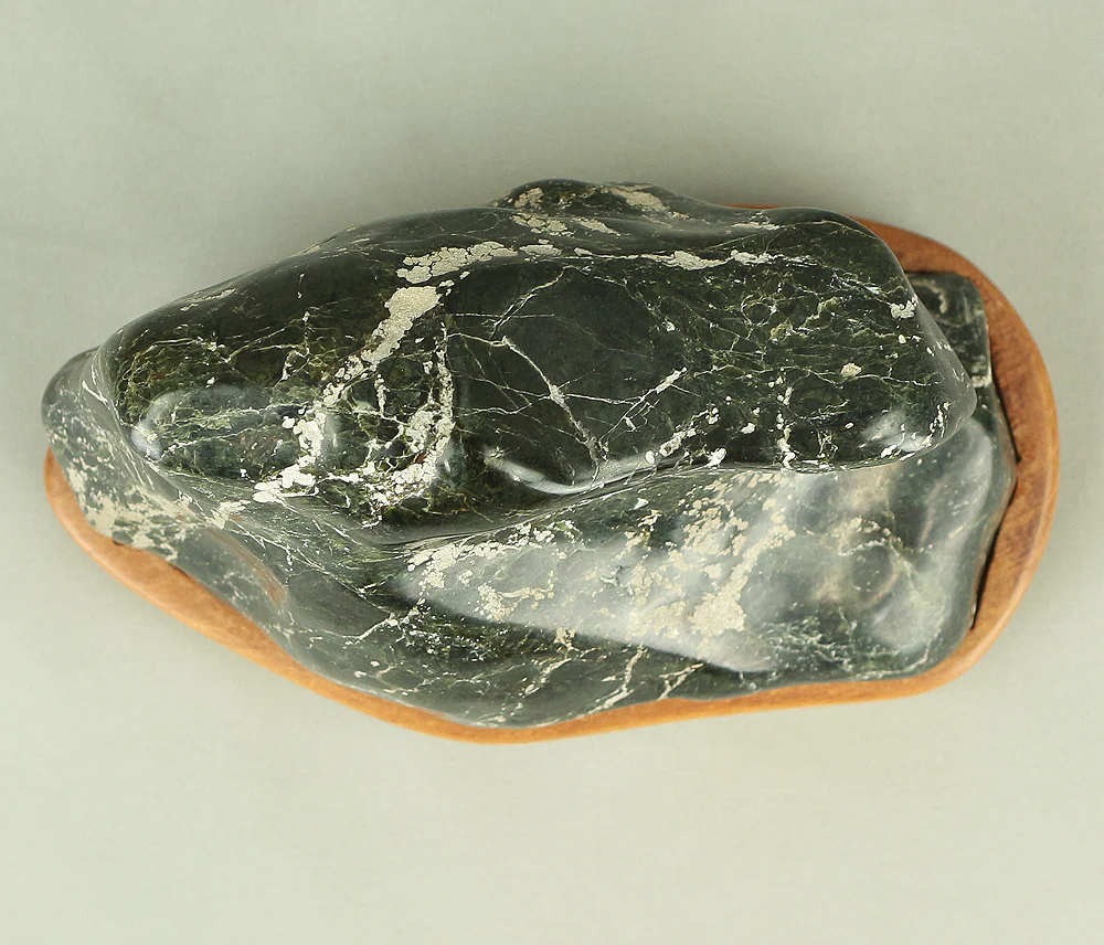 Suiseki - Kogomeishi stone with Wooden Stand collected in 1975 VA223 - Image 24