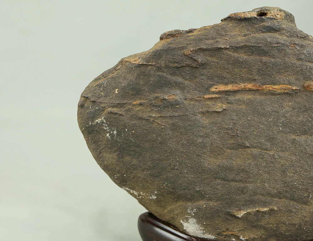 Suiseki Stone 1.3kg with Wooden Stand VB111 - Image 23