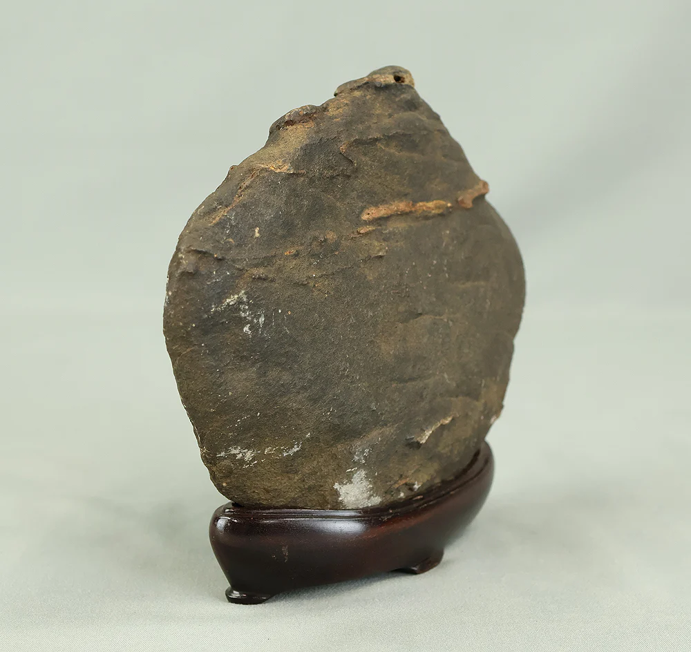 Suiseki Stone 1.3kg with Wooden Stand VB111 - Image 9