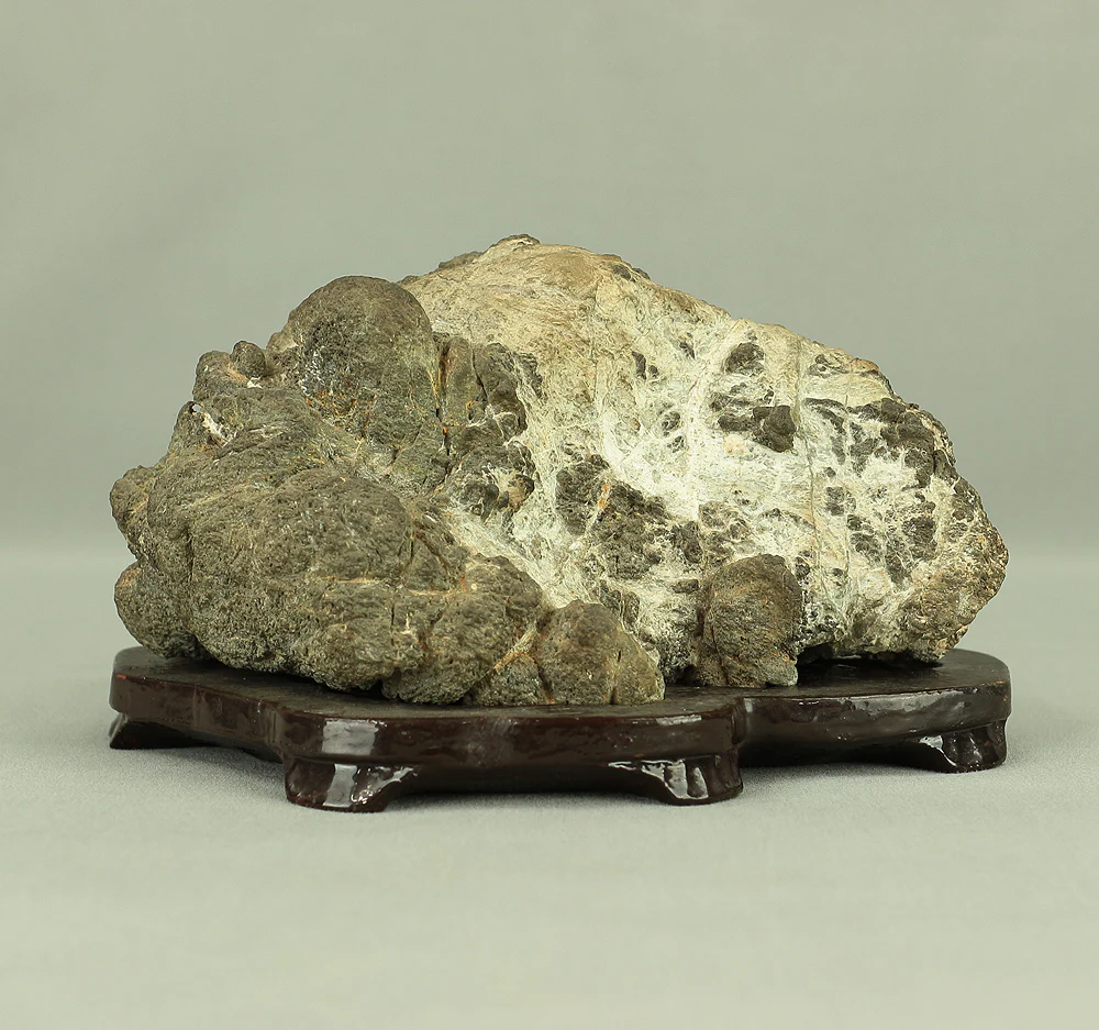 Suiseki stone with Wooden Stand VA379 - Image 2