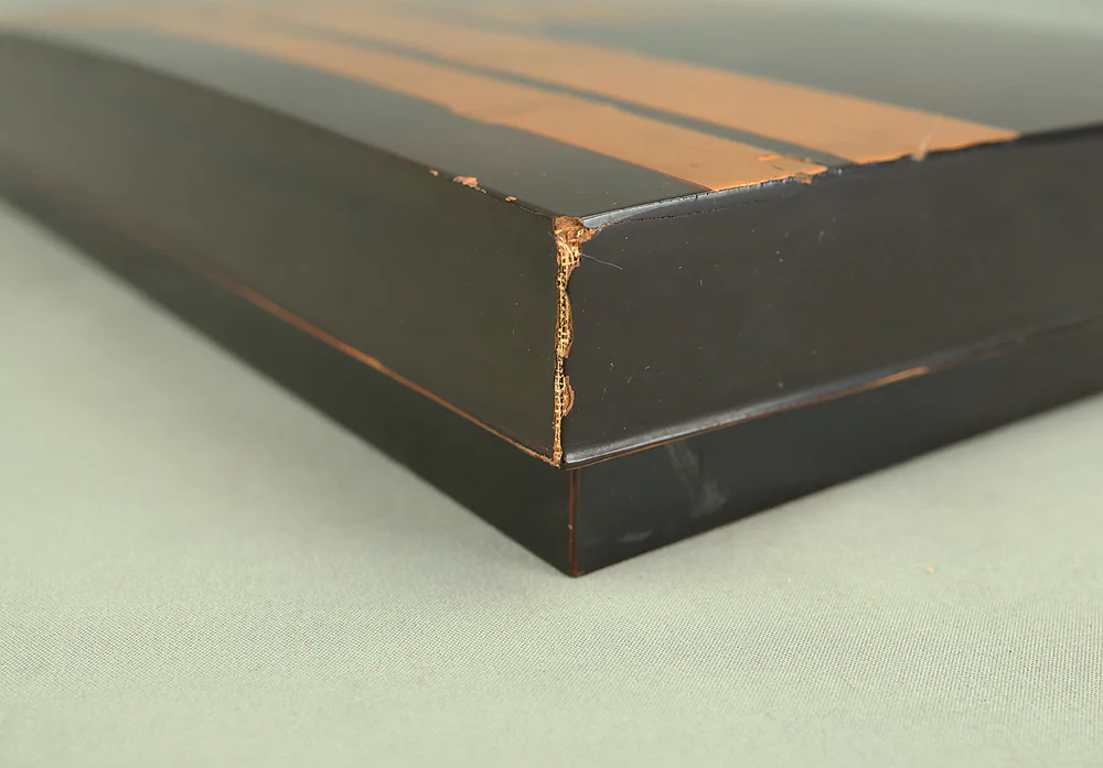 Suzuribako 硯箱 (Writing Inkstone Box) Gold Lacquer Makie 'Bamboo' VB139 - Image 23