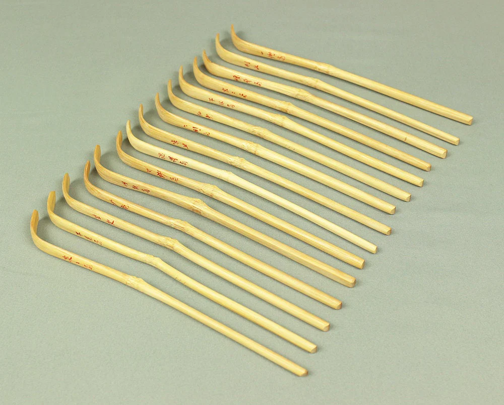 Tea Scoop CHASHAKU 15pcs URASENKE "Successive Tea masters" Tea Ceremony V377 / Japanese tea Tea utensils Spoon Matcha Bamboo - Image 4