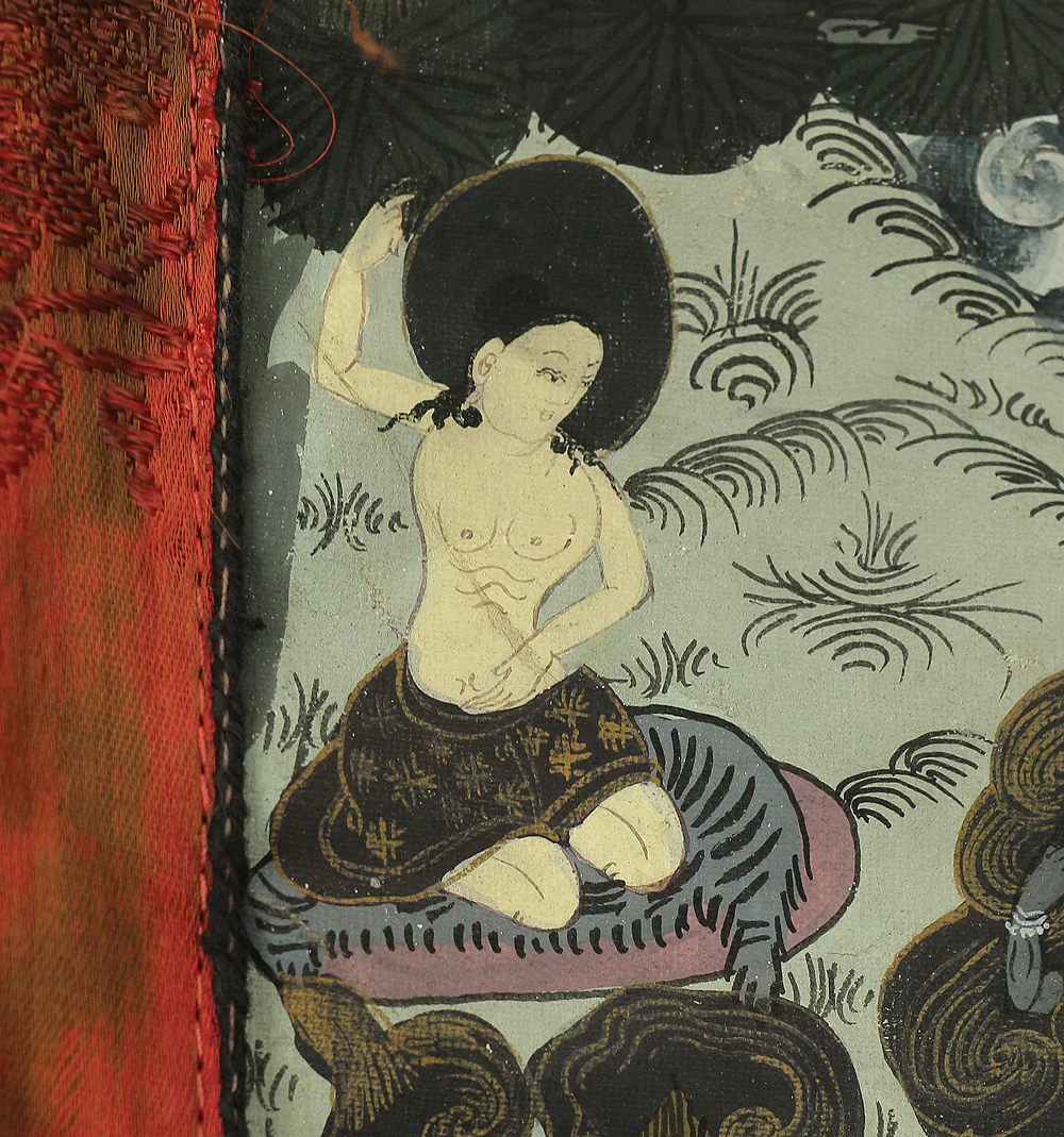 Tibetan Buddhism painting art hanging scroll / Thangka Tanka Deity mandala A717 - Image 39