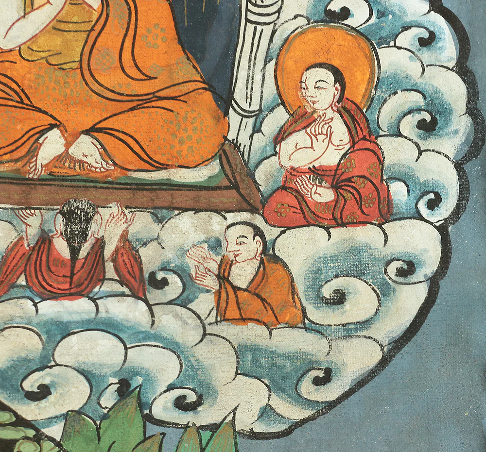 Tibetan Buddhism painting art hanging scroll / Thangka Tanka Deity mandala A718 - Image 15