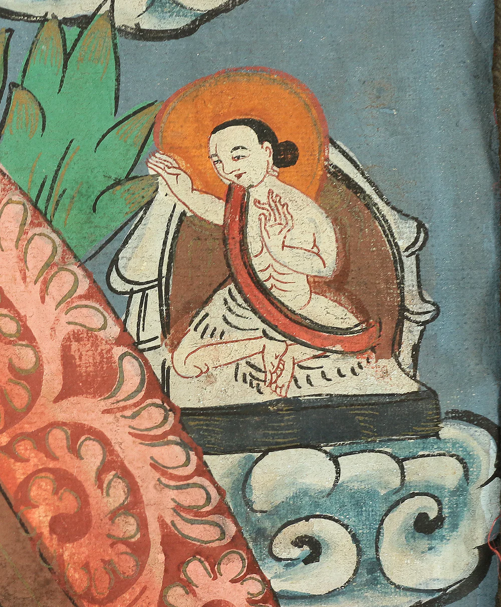 Tibetan Buddhism painting art hanging scroll / Thangka Tanka Deity mandala A718 - Image 16