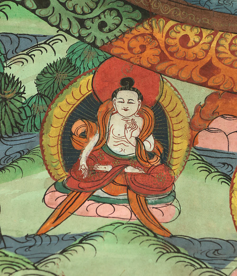 Tibetan Buddhism painting art hanging scroll / Thangka Tanka Deity mandala A718 - Image 32