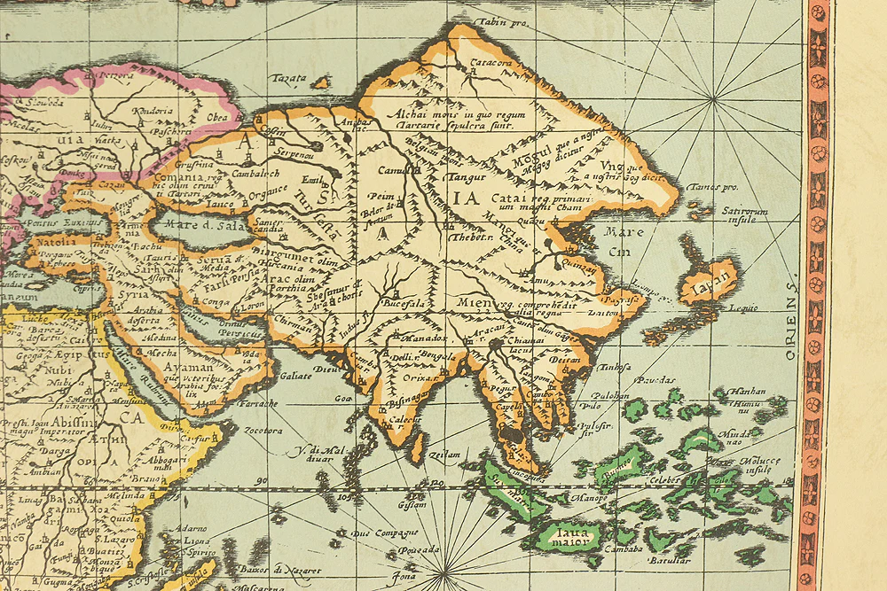 Totivs Orbis Cogniti Vniver Salis Descriptio - The World by Gerard and Cornelis de Jode, 1589 - Reproduced with permission of Rand McNally &amp; Company from maps in the Library of Congress. M202 - Image 8
