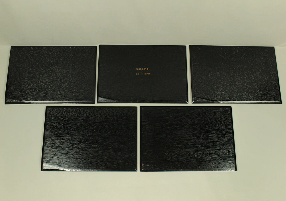 Tray (10) - Echizen Lacquerware Large and Small Square Tea Tray / Japanese Tea Ceremony Utensil VA450 - Image 13