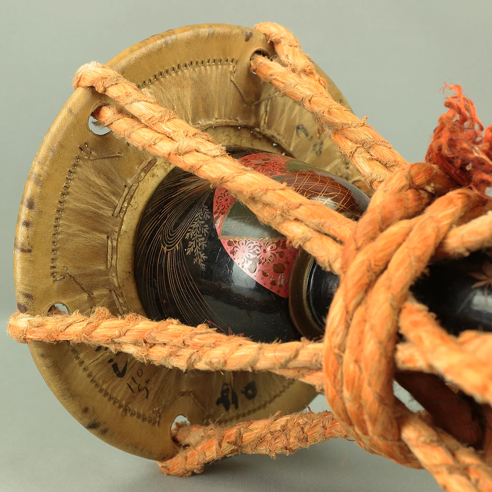 Tsuzumi Lacquered hand drum used for Japanese traditional events Matsuri Festival, Noh, Kabuki, Geisha, Ohayashi, etc... - For decorative V789 - Image 14