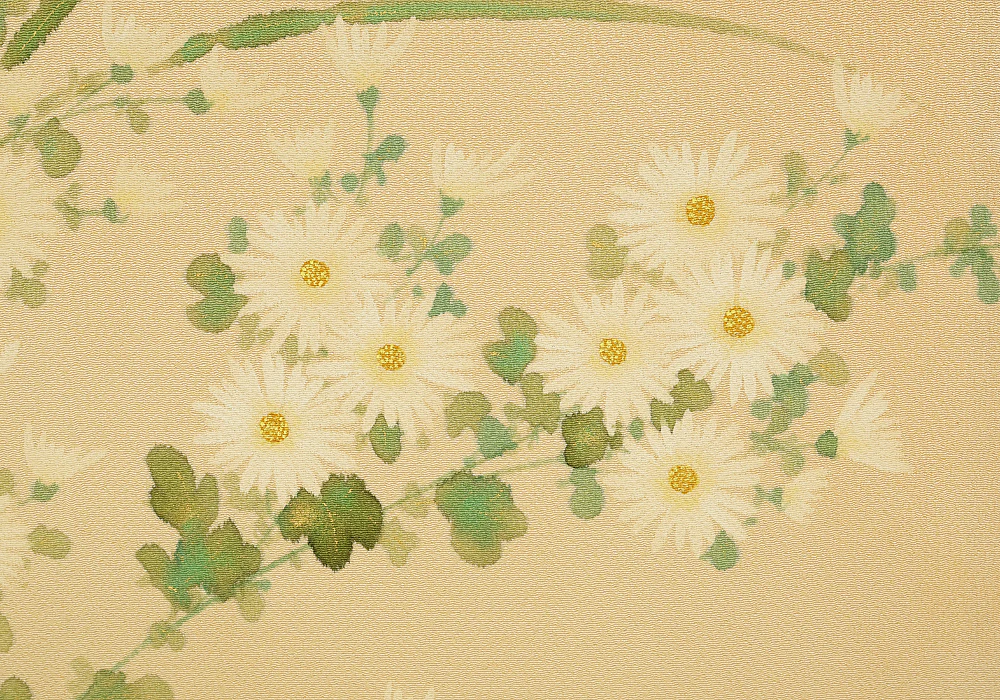 Two Little Birds and Autumn Flowers Chrysanthemums Pampas Grass Byobu Two Panels Folding Screens Room Dividers VA954 - Image 10